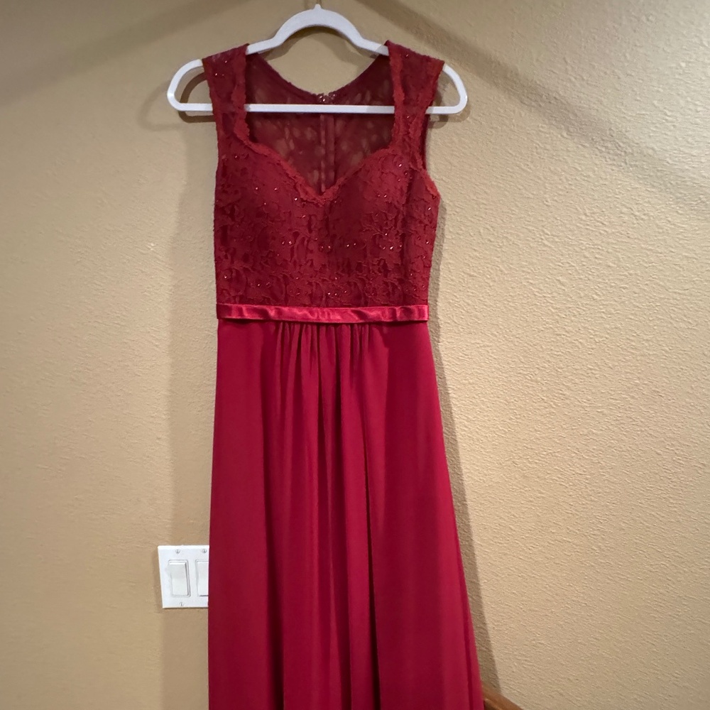 Burgundy Dress